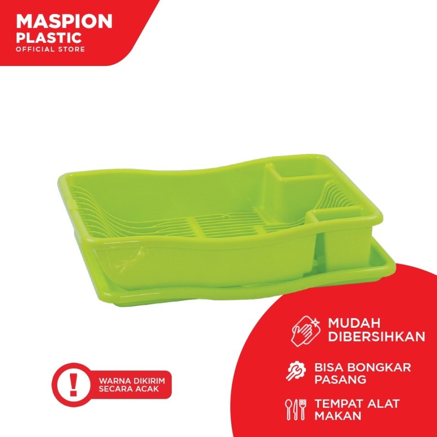 Maspion Rak Piring Plastik  Dish Drainer Tivoli Dish BK 138