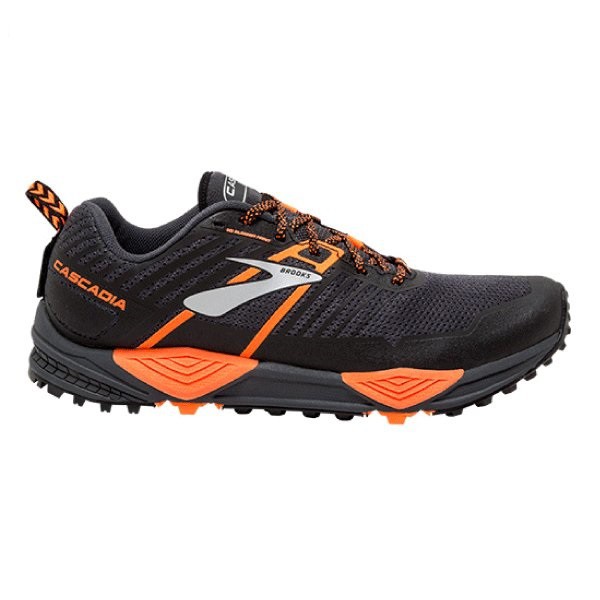 Jual Sepatu Brooks Cascadia Trail Grey Orange Sport Hiking Training