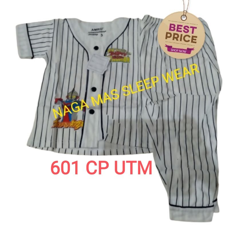 Piyama Piama Anak Laki Cowok AMRO CP Size 1-3 601 Ultraman, Tobot