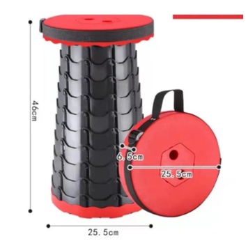 TELESCOPIC Kursi Lipat Portable Bangku Dekorasi Unik Warna Warni Kursi Santai Kursi Tunggu