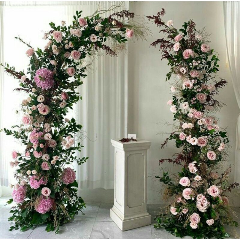 dekorasi sederhana/backdrop/pelaminan/photobooth