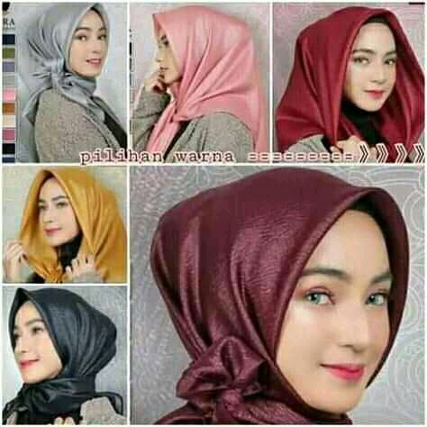 [Bisa COD] Hijab Sinar Glamour / Kerudung SegiEmpat Gliter / Jilbab Muslim / Ukuran Standard 110x110cm