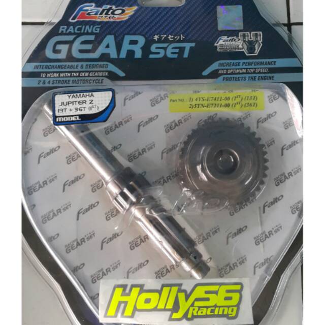 Ratio faito jupiter z gigi 1st 13-36 / rasio faito jupiter z gigi 1st 13-36 / gearbox faito