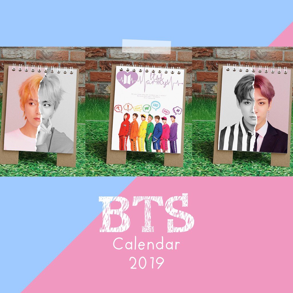 BAYAR DI TEMPAT KPOP BTS 2019 KALENDER MEJA MINI BAYAR DI TEMPAT KPOP BTS 2019 KALENDER MEJA MINI
