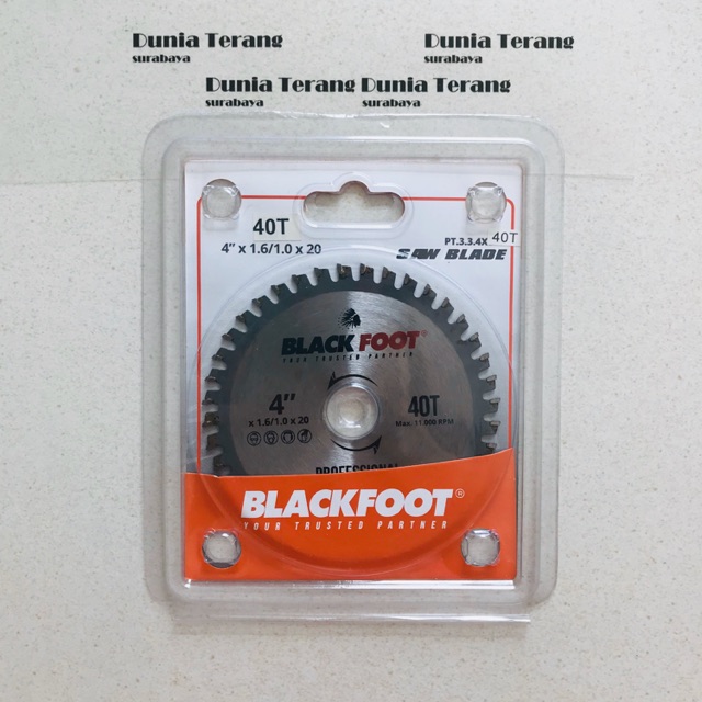 Mata Potong Kayu BLACKFOOT 4’’x40 T