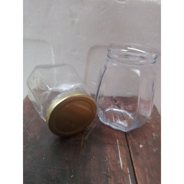 toples kaca madu/ toples kaca madu segi 8/ toples kaca 500gram