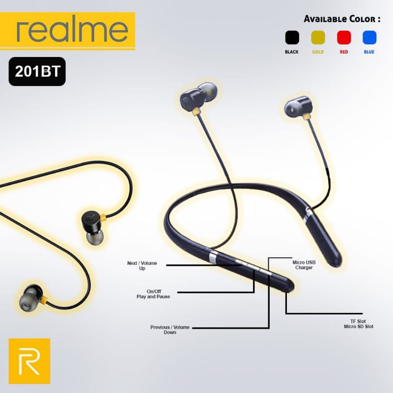Headset Bluetooth Headset Realme Headset Wireless Super Bass