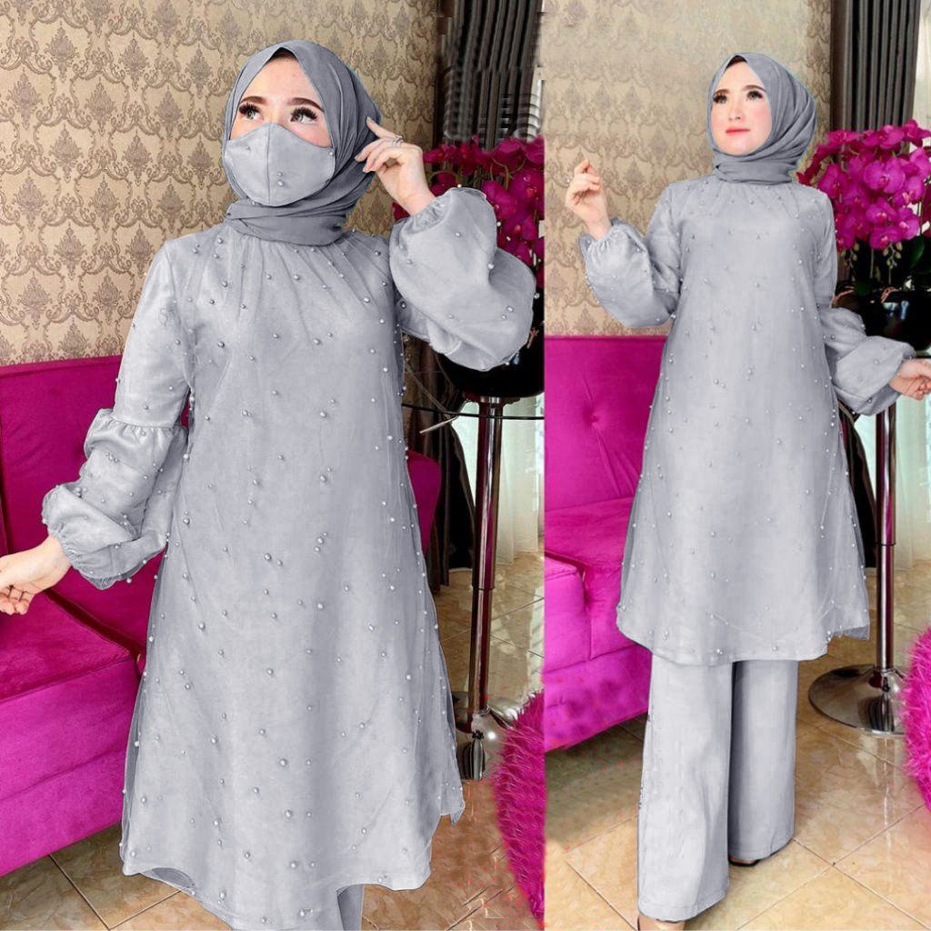 Syelfoli Setelan Wanita One Set Jumbo Remaja Dewasa Pakaian Wanita Fashion Muslim