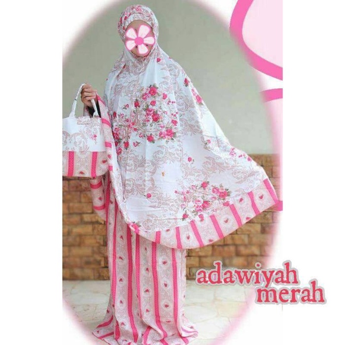 MUKENA- MUKENA BALI DEWASA ABG ANAK KATUN RAYON SUPER JUMBO MOTIF SAKURA -MUKENA.