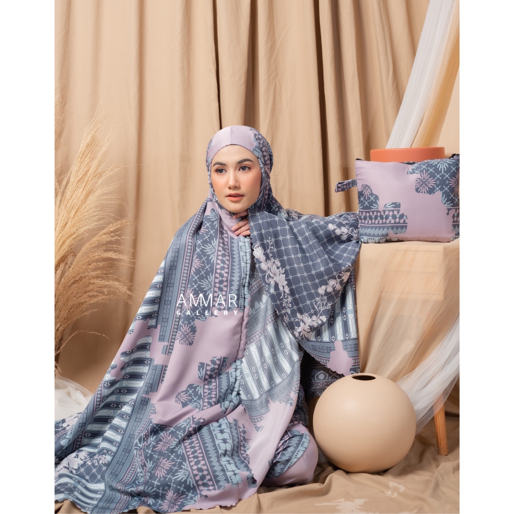 Mukena Dewasa Maxmara Luxury Premium Terbaru Motif Mewah Laser Cut