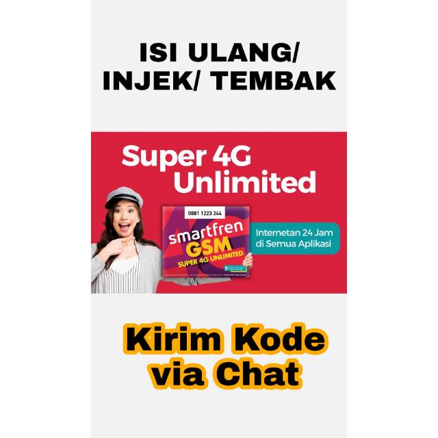 Voucher Data Smartfren Unlimited Super 4G Smartfren Data Unlimited Isi Ulang Tembak 30 Hari