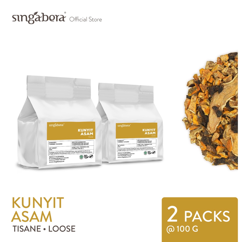 

Singabera Kunyit asam - Tisane Herbal - 2 packs @ 100g