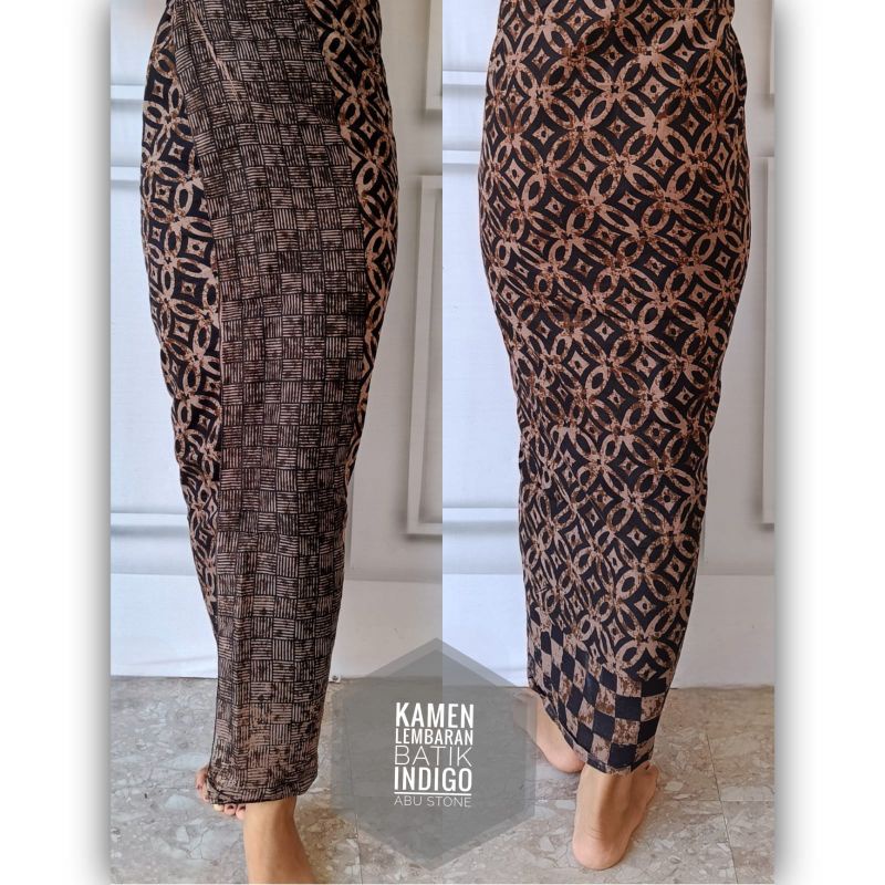 Kamen Lembaran  Indigo Batik