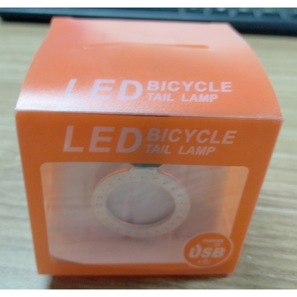 Lampu Sepeda Tail Light LED Bicycle Bone USB Charging - Zacro