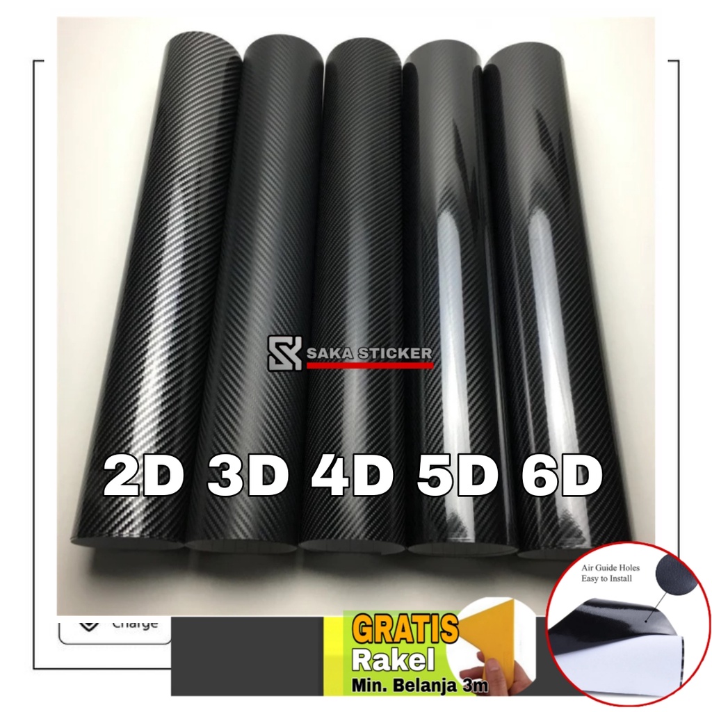 Jual Stiker Motor Skotlet Carbon Sticker Mobil Karbon Hitam 2D 3D 4D