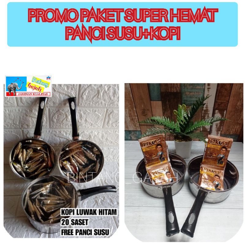 

PROMO PAKET GERCEP HEMAT LUWAK KOPI,PIKOPI + PANCI SUSU/AIR