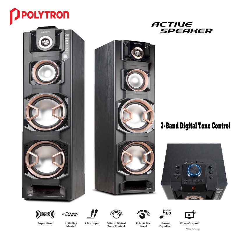 Speaker Aktif Polytron PAS-8E28 | Polytron Speaker Aktif Super Bass