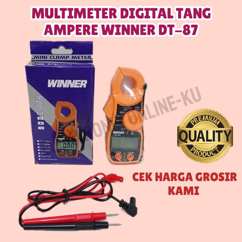 MULTIMETER DIGITAL TANG AMPERE WINNER DT87