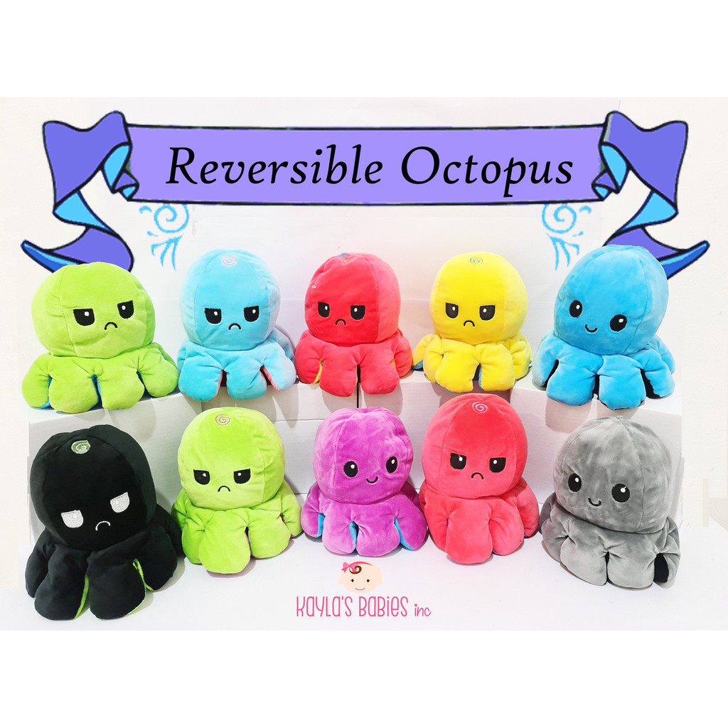 Reversible Octopus Doll Boneka Tik Tok Cumi