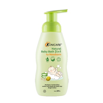 Konicare Natural Baby Bath 2in1 For Newborn Sabun &amp; Shampo Bayi