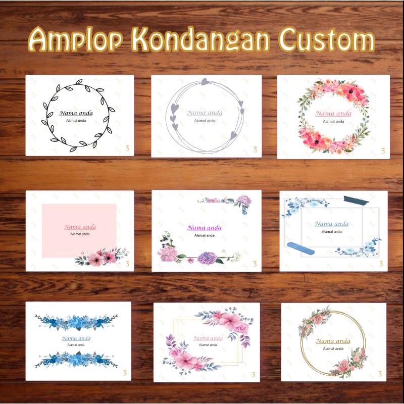 

AMPLOP KONDANGAN CUSTOM (Part 02)