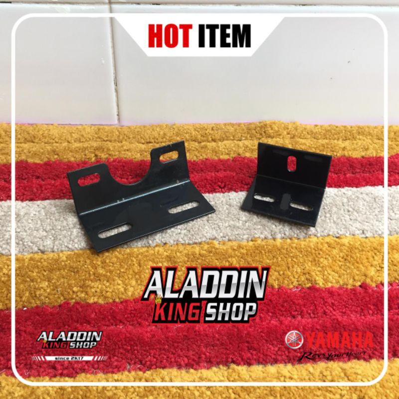 BREKET LAMPU DEPAN LED VARIASI RX KING& PLAT NOMER STYLE BANDUNG