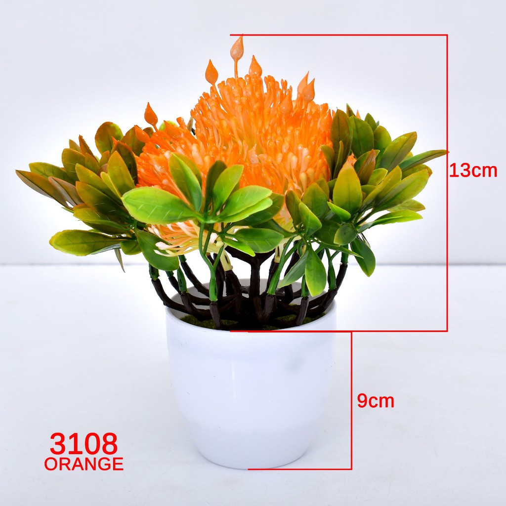 COD/ TL88 TANAMAN BUNGA HIAS POT TANAMAN HIAS DEKORASI RUMAH  DAN BUNGA PLASTIK  P3108-2