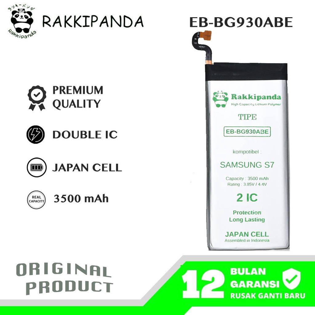 R/K- RakkiPanda - EB-BG930ABE Samsung Galaxy S7 G930 / S7 Flat Batre Batrai Baterai