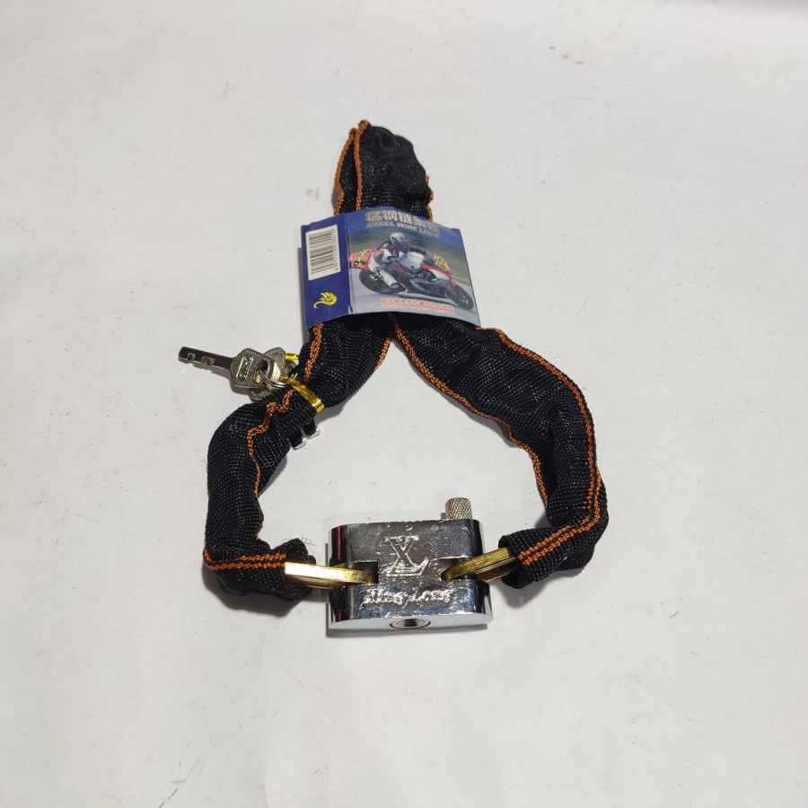 Gembok Rantai Lapis Kain Gembok Rumah Pagar Motor Sepeda Anti maling
