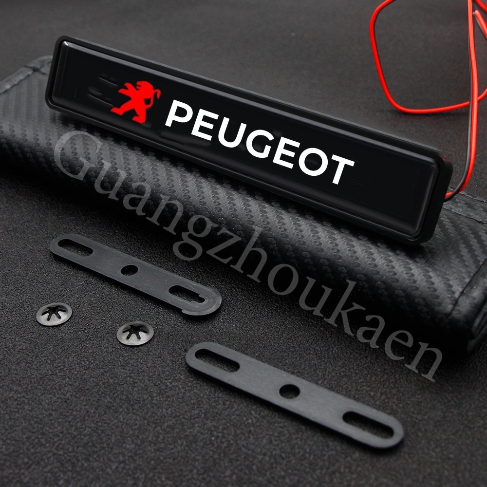 Peugeot Lampu LED Logo  Untuk Dekorasi Kap Depan Mobil 206 406 307 306 505 504 5008