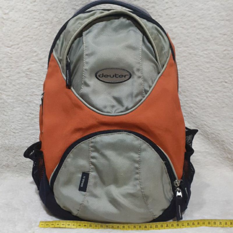 Tas Ransel Second / Preloved / DEUTER Grad II Backpack Oranye / Bekas.