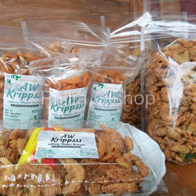 

Keripik Udang/Wader 100 gr, Makanan Ringan Murah, Camilan/Cemilan Sehat Kekinian, Crispy Ikan