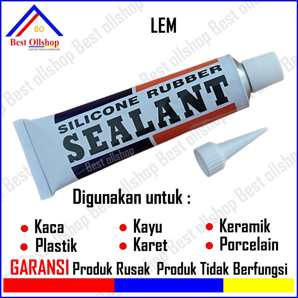 Lem Akuarium Kaca Aquarium Silicon Silikon Sealant Sealent Silen / Lem Silicone Sealent Kaca Acetic Silen Kayu Plastik Karet Keramik Porselen