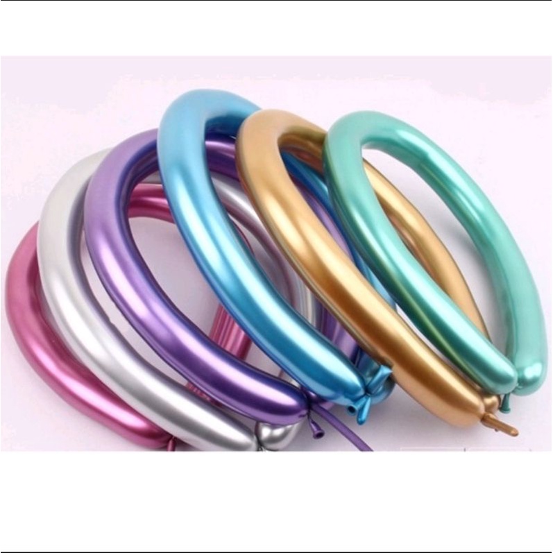 balon twist balon panjang chrome