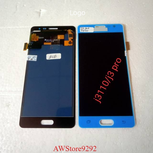 Layar Sentuh LCD TS Touchscreen Fullset Samsung J3 PRO 2016 J3110 AAA CONTRAS BLACK WHITE