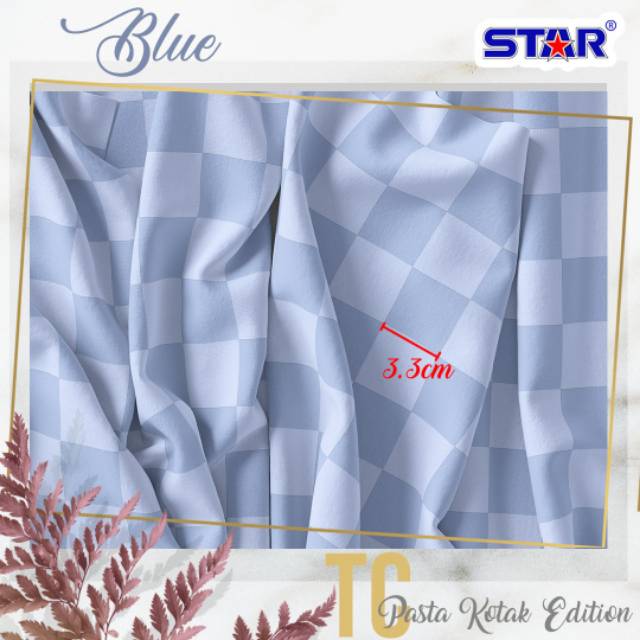 Bahan Kain Katun CVC Motif " PASTA KOTAK EDITION"