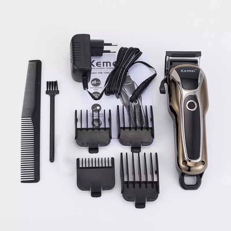 COD MESIN CUKUR RAMBUT HAIR CLIPPER PROFESSIONAL ORIGINAL KEMEI KM-1990 / CUKURAN RAMBT KEMEI  KM-1990 / ALAT CUKUR RAMBUT CAS KEMEI KM-1990