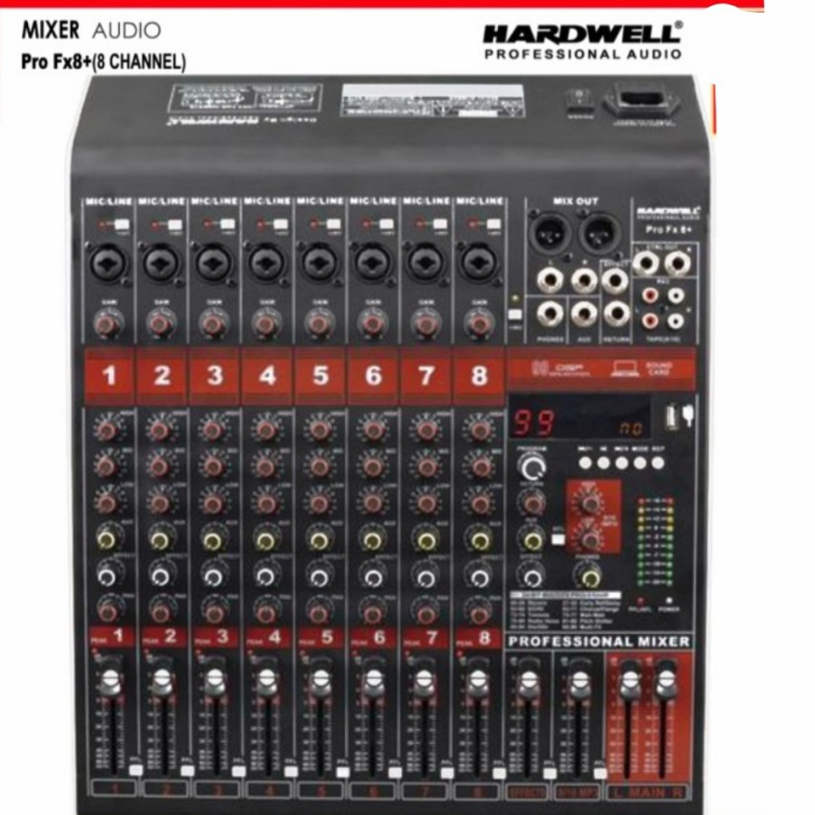 mixer hardwell pro8fx+original free hardcase