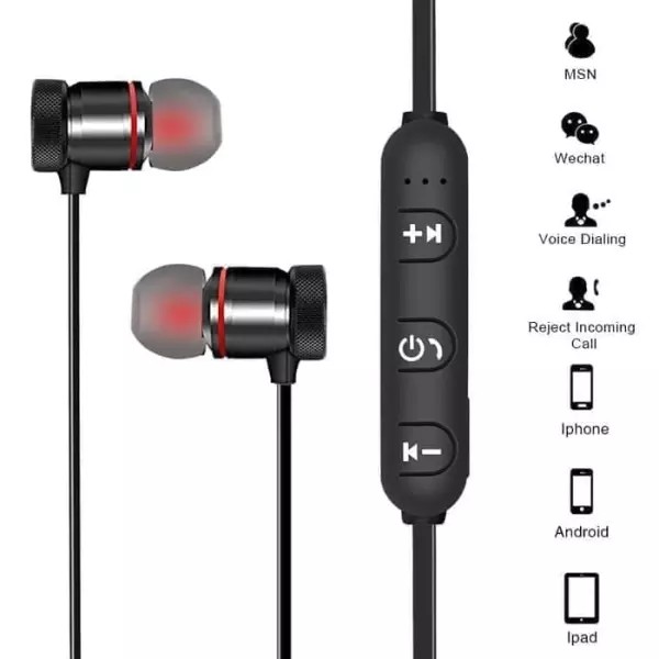 Headset / Handsfree Bluetooth kabel VIVO, OPPO, XIOMI, SAMSUNG Magnet Earphone Handsfree bluetooth