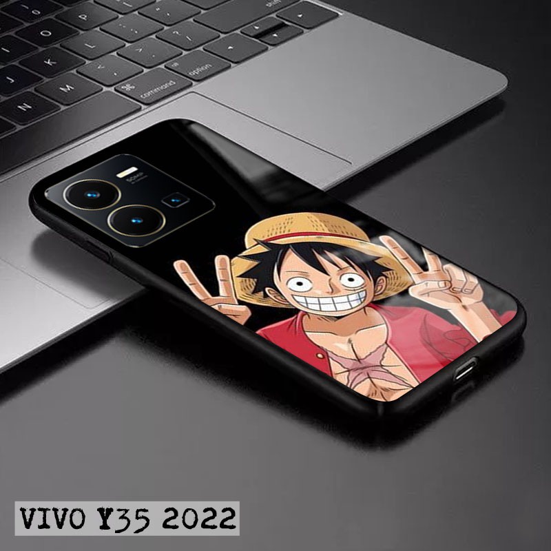 Softcase Glass Kaca VIVO Y35 2022 Terbaru [FC22] Case Motif VIVO Y35 2022 - Casing Hp VIVO Y35 2022 