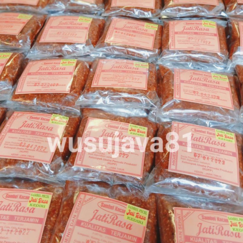 

2Xbtygneal Sakha Snack ) Sambel Pecel Asli Kediri - Bumbu Sambal Pecel Jatirasa Pedas Sedang 250G