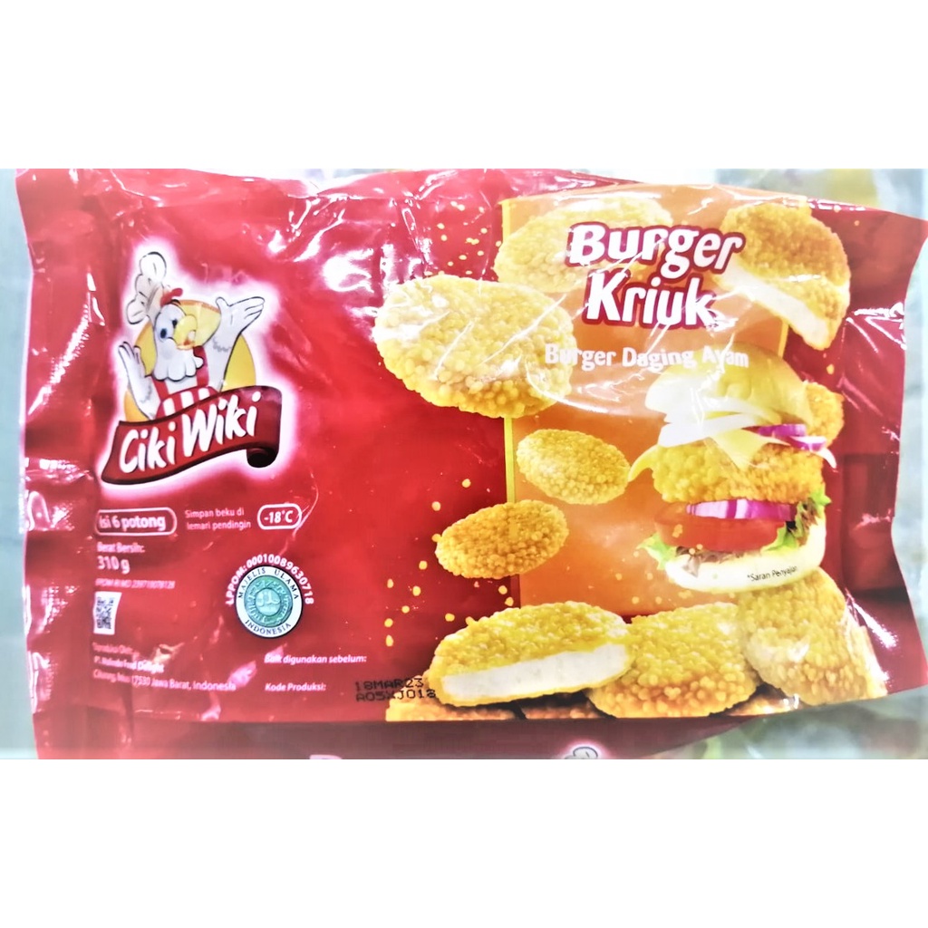 

Ciki Wiki Crispy Chicken Burger 310gr