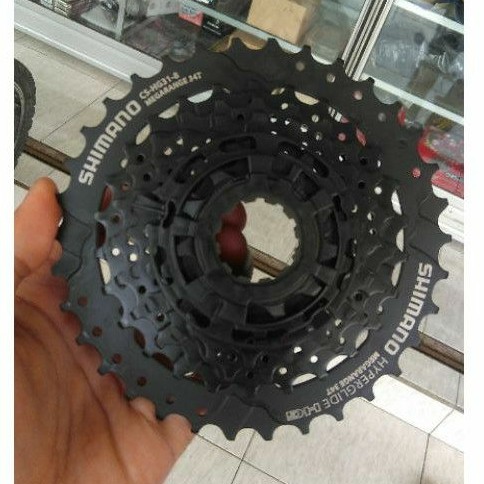 Sprocket Sproket Shimano 8 Speed Hyperglide | Megarange 34T Slup | Bukan Ulir/Drat