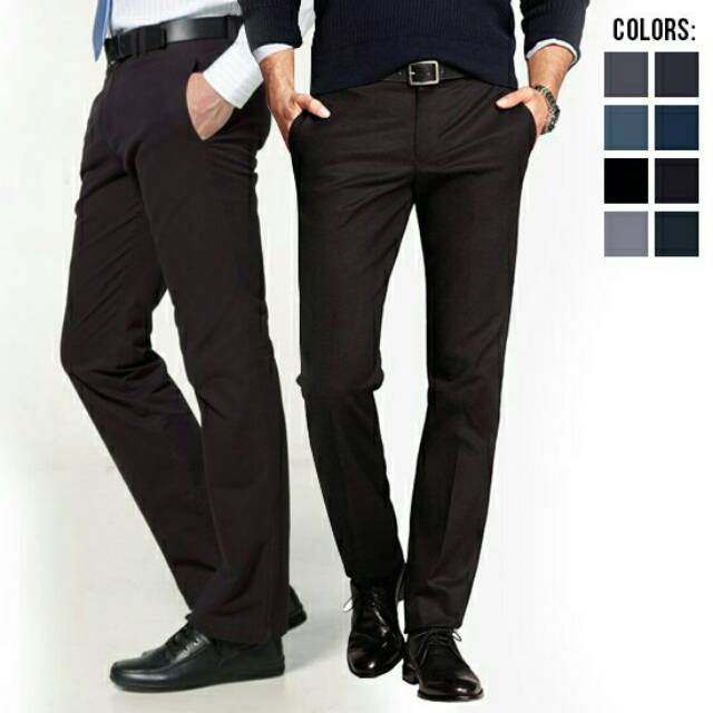 Celana kerja pria celana formal celana bahan celana kantor celana slimfit celana bisnis