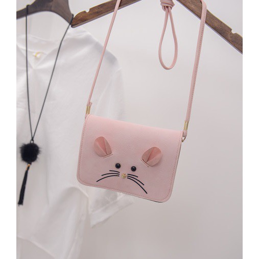 tas selempang tikus female purse cute mouse shoulder bag (1F4) bta108