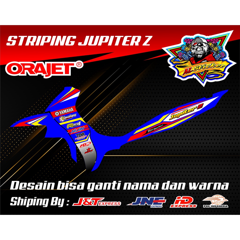 Striping Jupiter Z Custom Road Race Model Terbaru