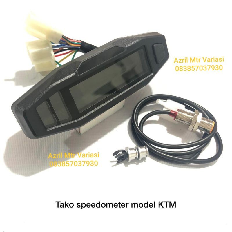 Tacho Spido Speedometer Led Model KTM/Spidometer Digital Variasi/Spido mtr Led Digital Murah