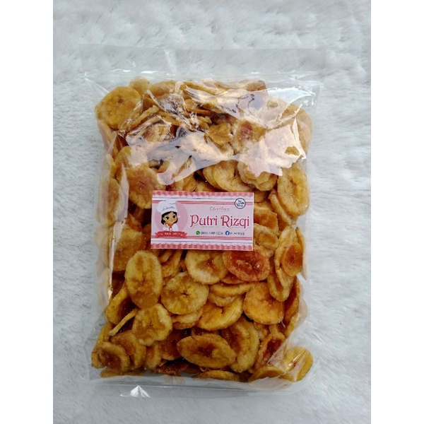 Keripik Pisang Kepok Manis Legit 500gr