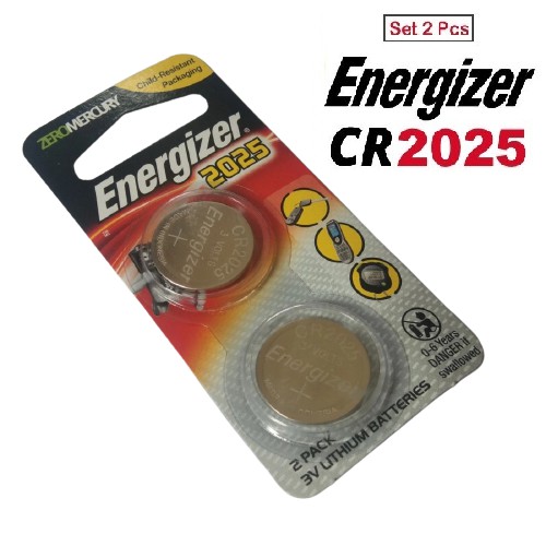 Baterai Kancing CR 2025 Energizer Set 2 Original Battery CR2025 3Volt