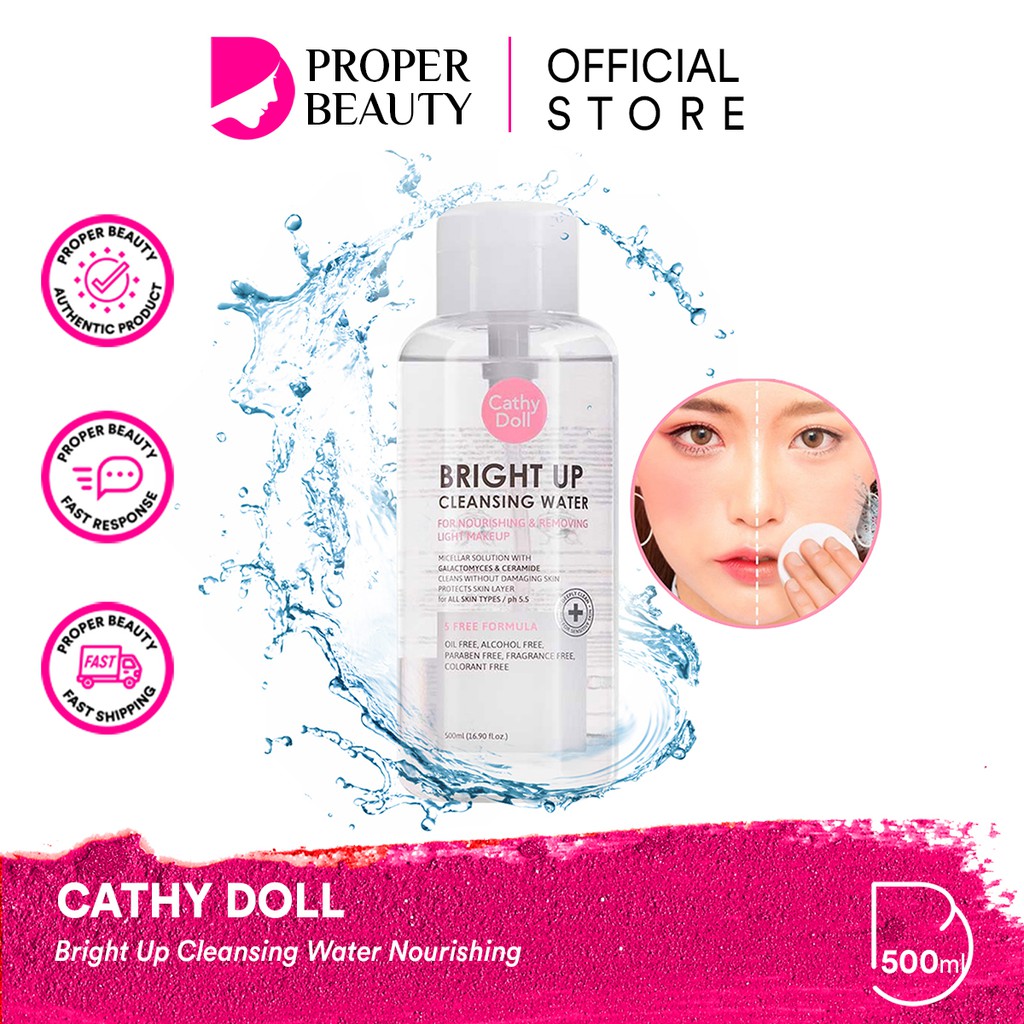 CATHY DOLL Bright Up Cleansing Water Nourishing Thailand / Nongchat / Pembersih Wajah / Cosmetic